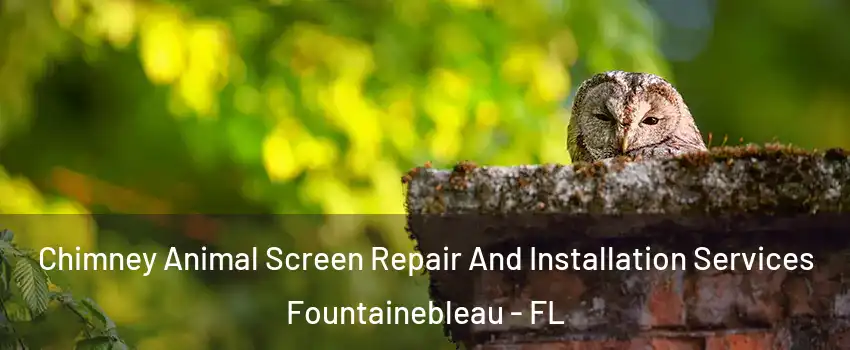  Chimney Animal Screen Repair And Installation Services Fountainebleau - FL