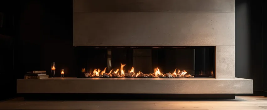 Gas Fireplace Ember Bed Design Services in Fountainebleau, Florida